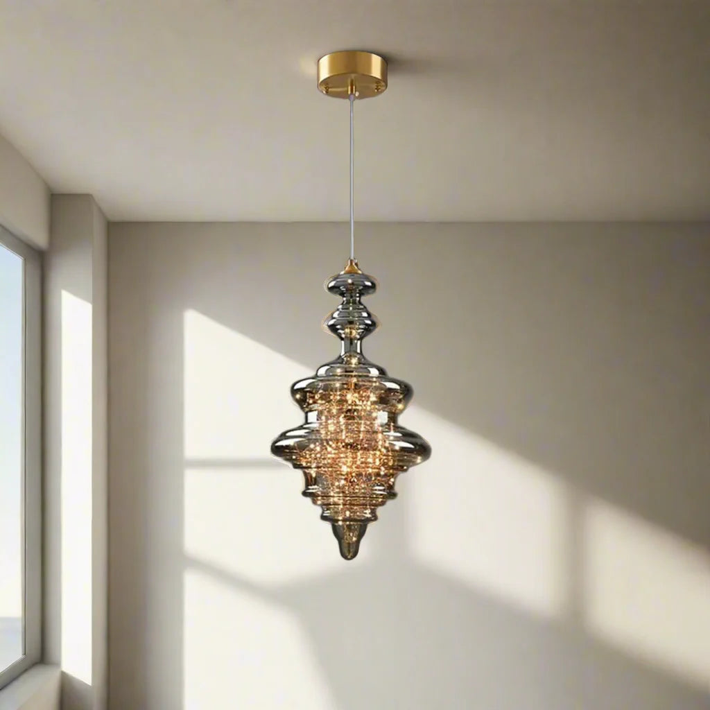 CORAL TREE LED Modern Chandelier Lamp, All Copper Light Elegant Crystal Luxury Chandelier for Living Room, Gold and Clear Glass