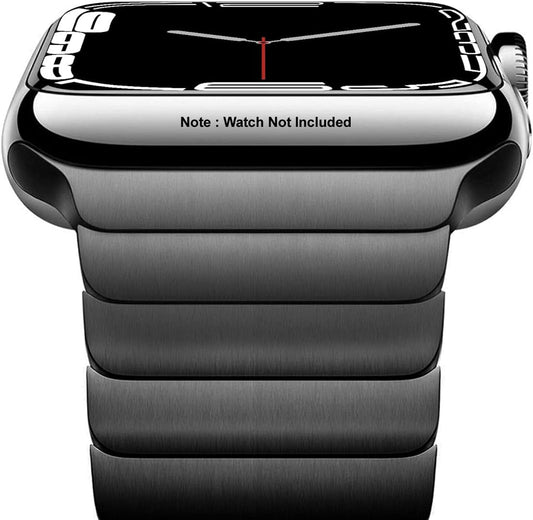 Zitel Stainless Steel Bands for Apple Watch Metal Straps 42mm(Series 10) 41mm 40mm Series 10 | 9 | 8 | 7 | 6 | 5 | 4 | 3 | 2 | 1 | SE2 - Black