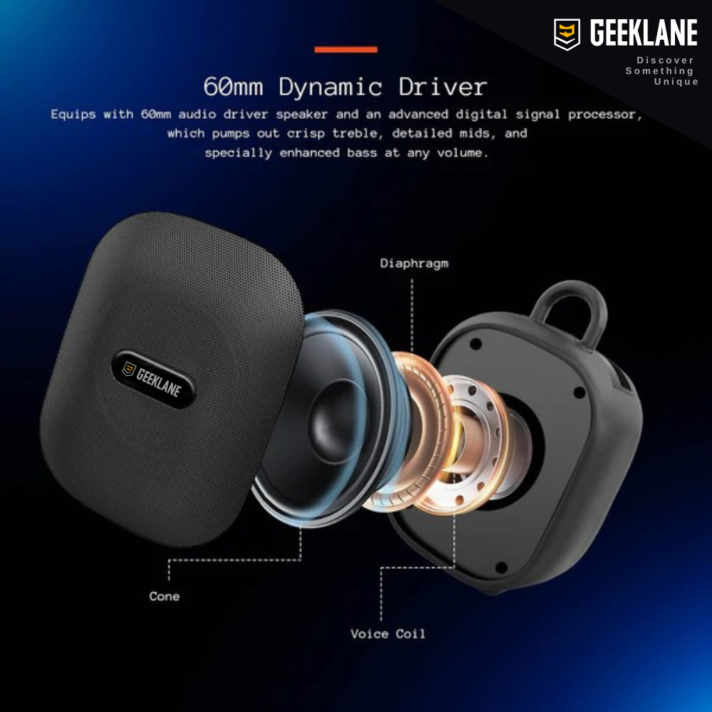 Nest: GL Exclusive 10W Wireless Pro Sound Portable Bluetooth Speaker with Thumping Bass, RGB Mood Light, TWS Pairing, BT v5.3 & Mic (10Hrs Playtime)