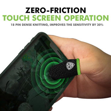 SpinBot Carbon Fiber Finger & Thumb Sleeves for PUBG, BGMI,Free Fire,etc.