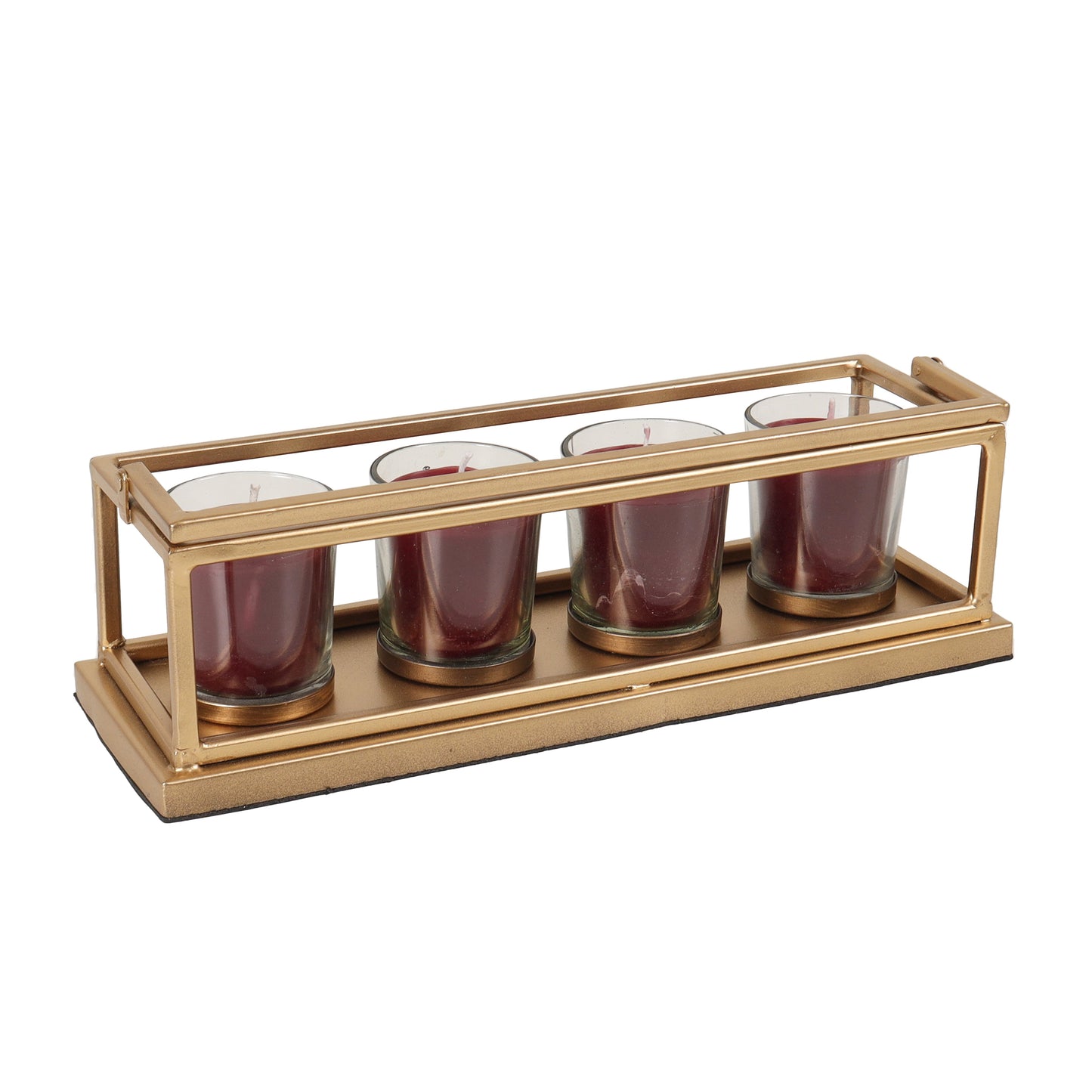 Votive Candle Stand with Scented Candles (Set of 4)