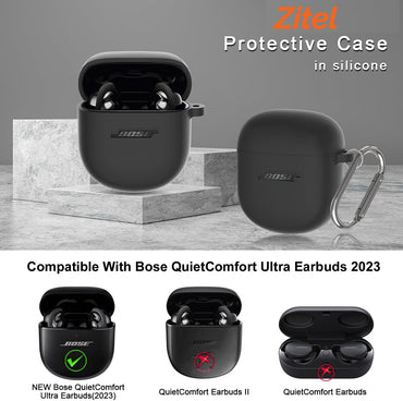 Zitel Case for Bose QuietComfort Ultra Earbuds 2023 - Black