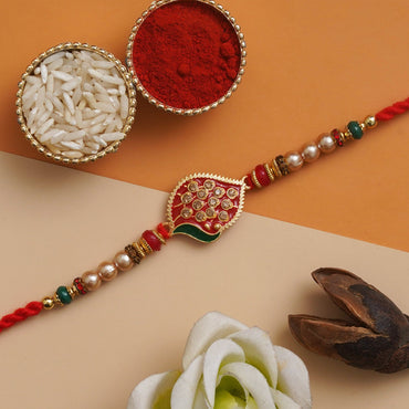 JaipurCrafts Rakhi Set Rakhee for Brother Sister Bracelets Rakhi |Gifts For Brother Lumba Rakhi For Bhabhi Rakhi With Roli Chawal Rakhi Sets lumba rakhi|Latest Rakhi collection