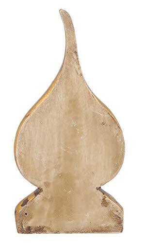 JaipurCrafts Golden and White Handcrafted Gautam Buddha Polyresin Showpiece (21.00 cm x 7.00 cm x 11.00 cm, White, Gold)