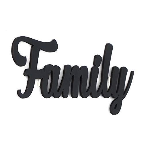 Webelkart Designer Family MDF Cutout Ready to Hang Home Décor Wall Art - 4.50 " x 11"