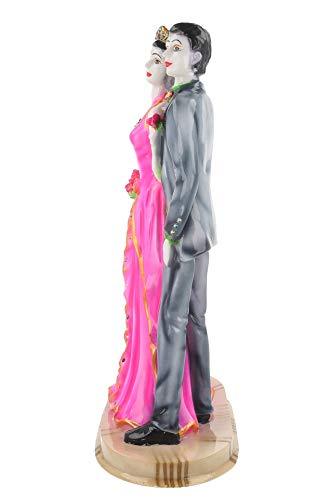 Webelkart Resin Romantic Valentine Love Couple Statue, 31 CM, Multicolour, 1 Piece