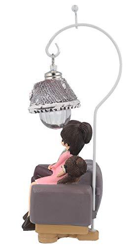 Webelkart Resin Cute Romantic Valentine Love Couple Sitting On Sofa Statue Showpiece, 20 CM, Multicolour, 1 Piece