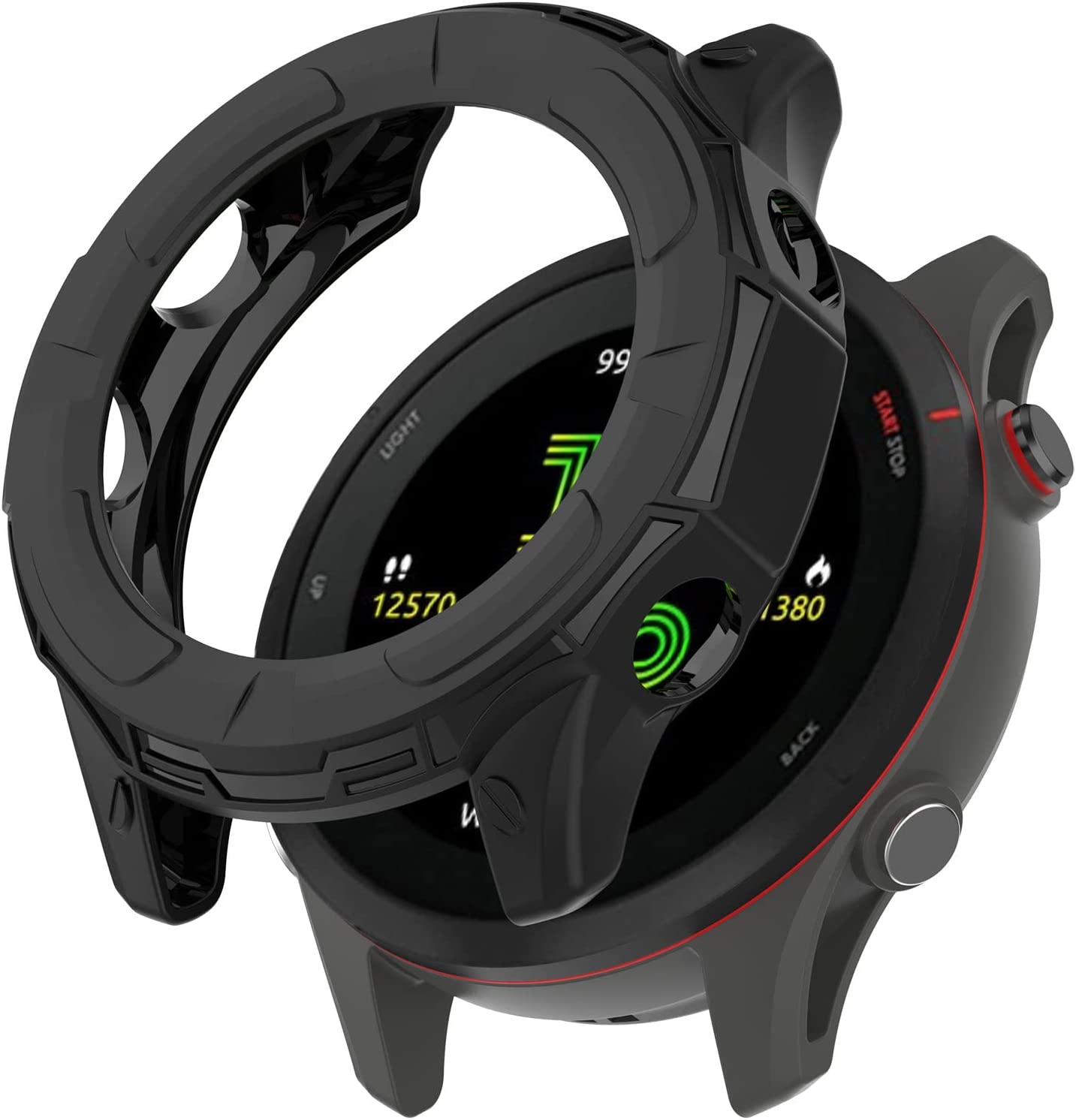 Zitel Case for Garmin Forerunner 255, Forerunner 255 Music Cover - Black