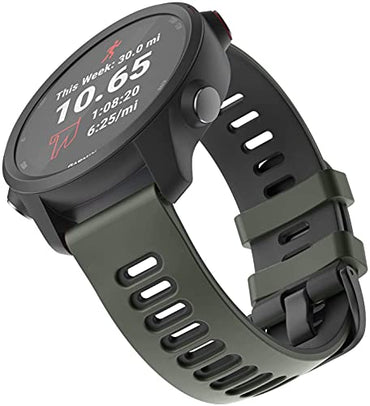 Zitel Band for Garmin Forerunner 245/Music, 645/Music, 165, 55, 158, Vivoactive 5/3, Venu Sq/Venu 2 Plus, 20mm Straps