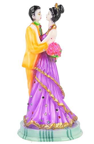 JaipurCrafts Resin Romantic Valentine Love Couple Statue Showpiece (Multicolour)