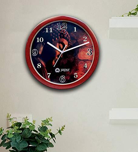 JaipurCrafts Plastic Gauta Buddha Wall Clock (Multi_2 Inch X 12 Inch X 12 Inch)