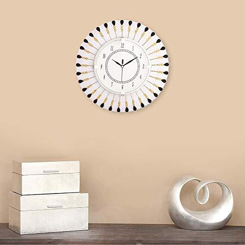 WebelKart Designer Wooden Wall Clock for Home/Living Room/Bedroom/Kitchen- 12 in (with Ajanta Brand Dial)