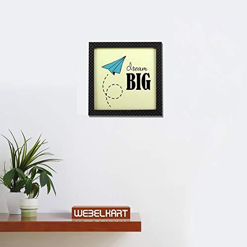 Webelkart Synthetic Design Motivational/Funny Quote Photo Poster Frame without Glass for Wall, Office, Study Room Decoration (Multicolour, 10 x 10 Inch)