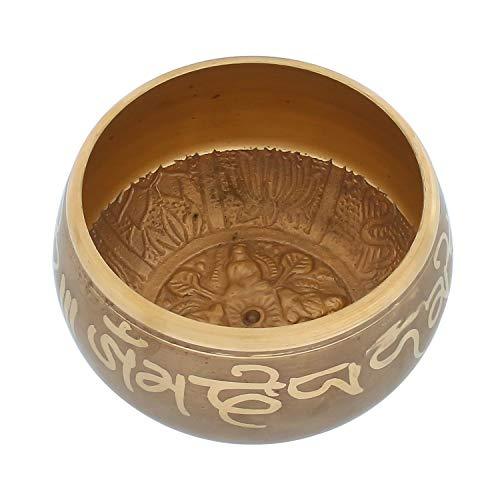 JaipurCrafts 4 inches - Singing Bowl Tibetan Buddhist Prayer Instrument With Striker Stick,OM Bell, OM Bowl, Meditation Bowl, Music Therapy