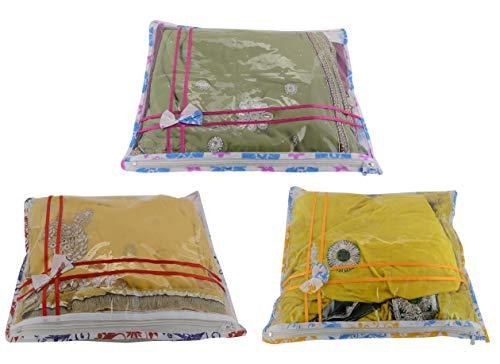 JaipurCrafts 12 Pcs Non Woven Fabric Saree Cover, 1 Saree, Gift Set, Assorted