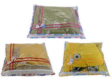 JaipurCrafts 12 Pcs Non Woven Fabric Saree Cover, 1 Saree, Gift Set, Assorted
