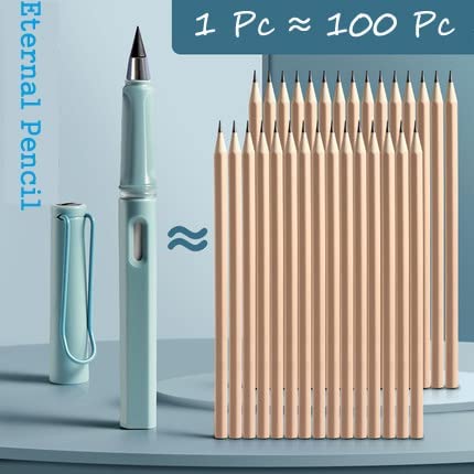 EverWrite: Reusable Inkless Pencil (Pack of 4) – Everlasting Infinity Pencil with Eraser for Writing, Sketching & Drawing