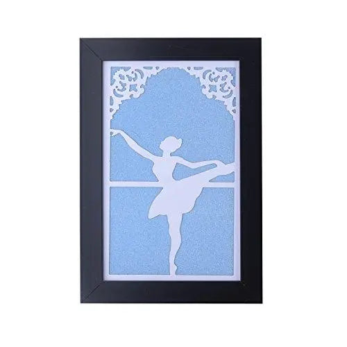 JaipurCrafts Beautiful 'Dancing Doll' Designer Wall Art On Laser Cut Wooden Laminates Valentine's Day Gift - Couple in Love (32 cm x 22 cm) Set of 3- Blue