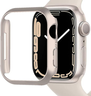 Zitel Case for Apple Watch Series 9 / 8 / 7 45mm Screen Protector Case with Built-in 9H Tempered Glass - Starlight