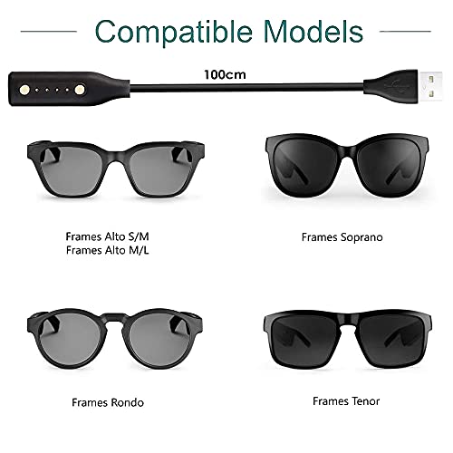 Zitel Charging Cable for Bose Frames Alto S/M M/L, Rondo, Soprano, Tenor Audio Sunglasses