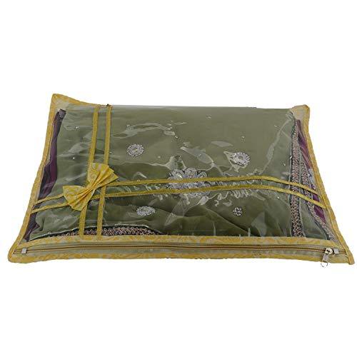 JaipurCrafts 12 Pcs Non Woven Fabric Saree Cover, 1 Saree, Gift Set, Gold