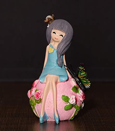 JaipurCrafts Resin Cute Doll Statue Showpiece; 12 cm; Multicolour