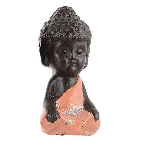 JaipurCrafts Set of 4 Child Monk Showpiece - 7.62 cm (Polyresin, Multicolor)