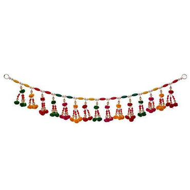 Webelkart Premium Colorful Beads Handmade Door Toran for Door Home Decoration and Diwali Decoration (Multicolored)- 36 Inch