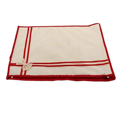JaipurCrafts Printed Non Wooven Saree Cover Set of 6 Pcs (with Zip Lock)