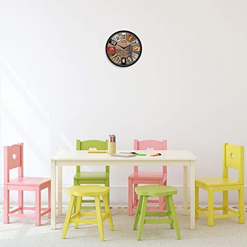 JaipurCrafts Plastic Antique Wall Clock (Multicolour, 2 X 12 X 12 Inch)
