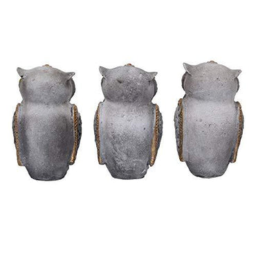 JaipurCrafts Polyresin Beautiful Owl Family Set, 3.00 IN, Multicolour, 3 Piece