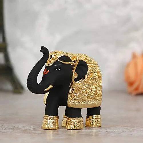 JaipurCrafts 24 Kt. Gold Plated Elephant Showpiece Figurine - of an erawat Gajantlaxmi