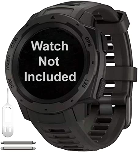 Zitel Band for Garmin Instinct 2 Solar / Instinct / Esports / Tide / Tactical GPS Straps - Black