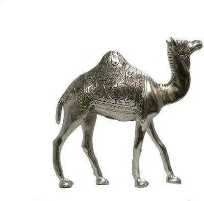 JaipurCrafts White Matel Camel Showpiece