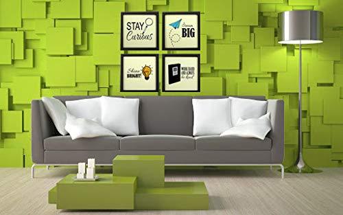 Webelkart Set of 4 Designer Motivational/Funny Quote Photo Frame for Wall, Office, Study Room Decoration Poster Framed Without Glass, Size - 10 x 10 INCH