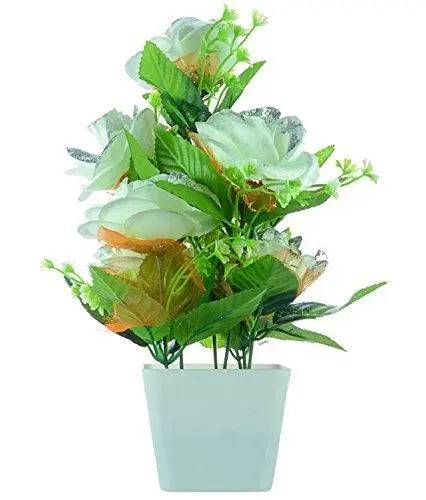 JaipurCrafts Premium Forever Collection Artificial Flowers with Pot