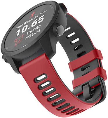 Zitel Band for Garmin Forerunner 245/Music, 645/Music, 165, 55, 158, Vivoactive 5/3, Venu Sq/Venu 2 Plus, 20mm Straps