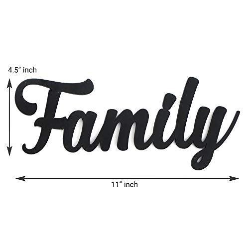 Webelkart Designer Family MDF Cutout Ready to Hang Home Décor Wall Art - 4.50 " x 11"