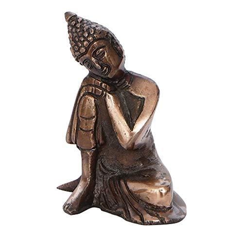 Webelkart Premium Combo of Rakhi Gift for Brother and Bhabhi and Kids with Premium Black Metal Lord Gautam Buddha Showpiece