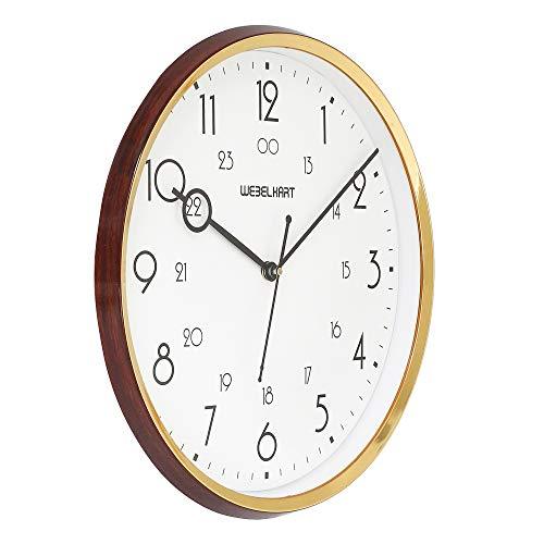 Webelkart Designer Plastic Wall Clock for Home/Living Room/Bedroom/Kitchen- 12 in