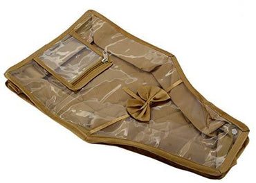 JaipurCrafts 1 Piece Satin Blouse Cover with Pocket, Golden (38 cm x 26 cm x 14 cm)
