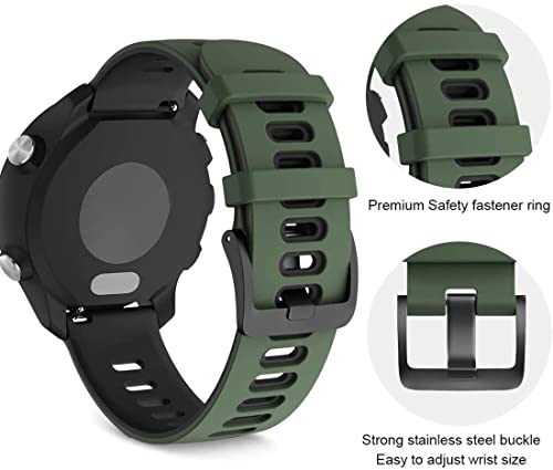 Zitel Band for Honor Magic Watch 2/Huawei GT/GT 2/GT 2e/GT 2 Pro, 22mm Silicone Straps - Army Green