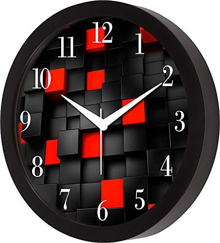 JaipurCrafts Plastic Modern Art Wall Clock (Multi_2 Inch X 12 Inch X 12 Inch)