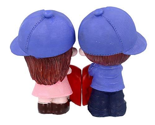 JaipurCrafts Resin Love Couple Statue, 10 CM, Multicolour, 2 Piece