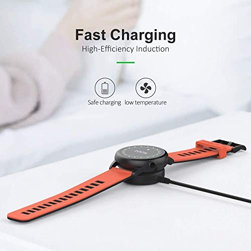 Zitel Charger for Samsung Galaxy Watch 4 / Watch 4 Classic - Replacement USB Charging Cable 100cm - Black