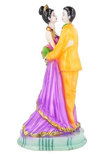 JaipurCrafts Resin Romantic Valentine Love Couple Statue Showpiece (Multicolour)