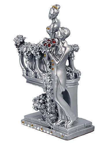 JaipurCrafts Resin Romantic Valentine Love Couple Statue Showpiece (13 cm; Multicolour)