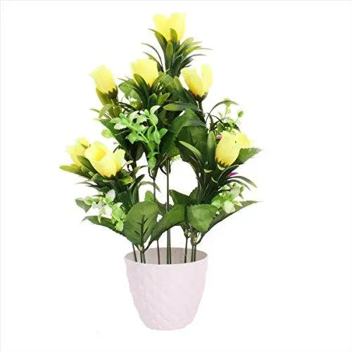 JaipurCrafts Premium Forever Collection Artificial Flowers with Pot