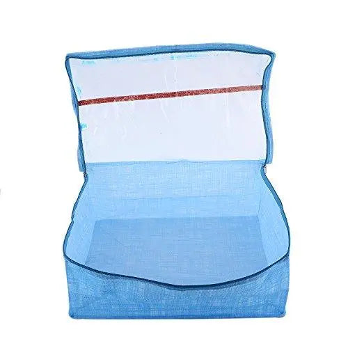 JaipurCrafts Saree Cover Full Transparent with Capacity of 10-15 Sarees (Non Wooven)- Set of 4