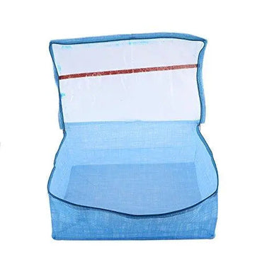 JaipurCrafts Saree Cover Full Transparent with Capacity of 10-15 Sarees (Non Wooven)- Set of 4